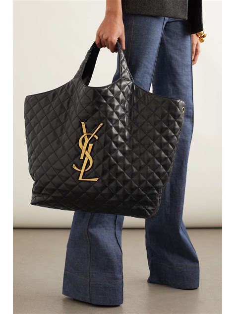 ysl beige bag|YSL tote bag quilted.